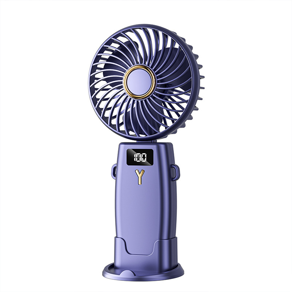 Portable Handheld Fan with phone stand & LED Display
