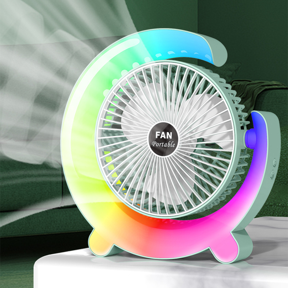 Desktop USB Cooling Fan & LED Mood Light