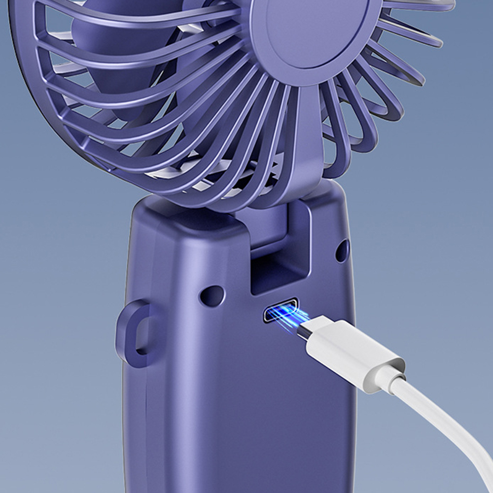 Portable Handheld Fan with phone stand & LED Display