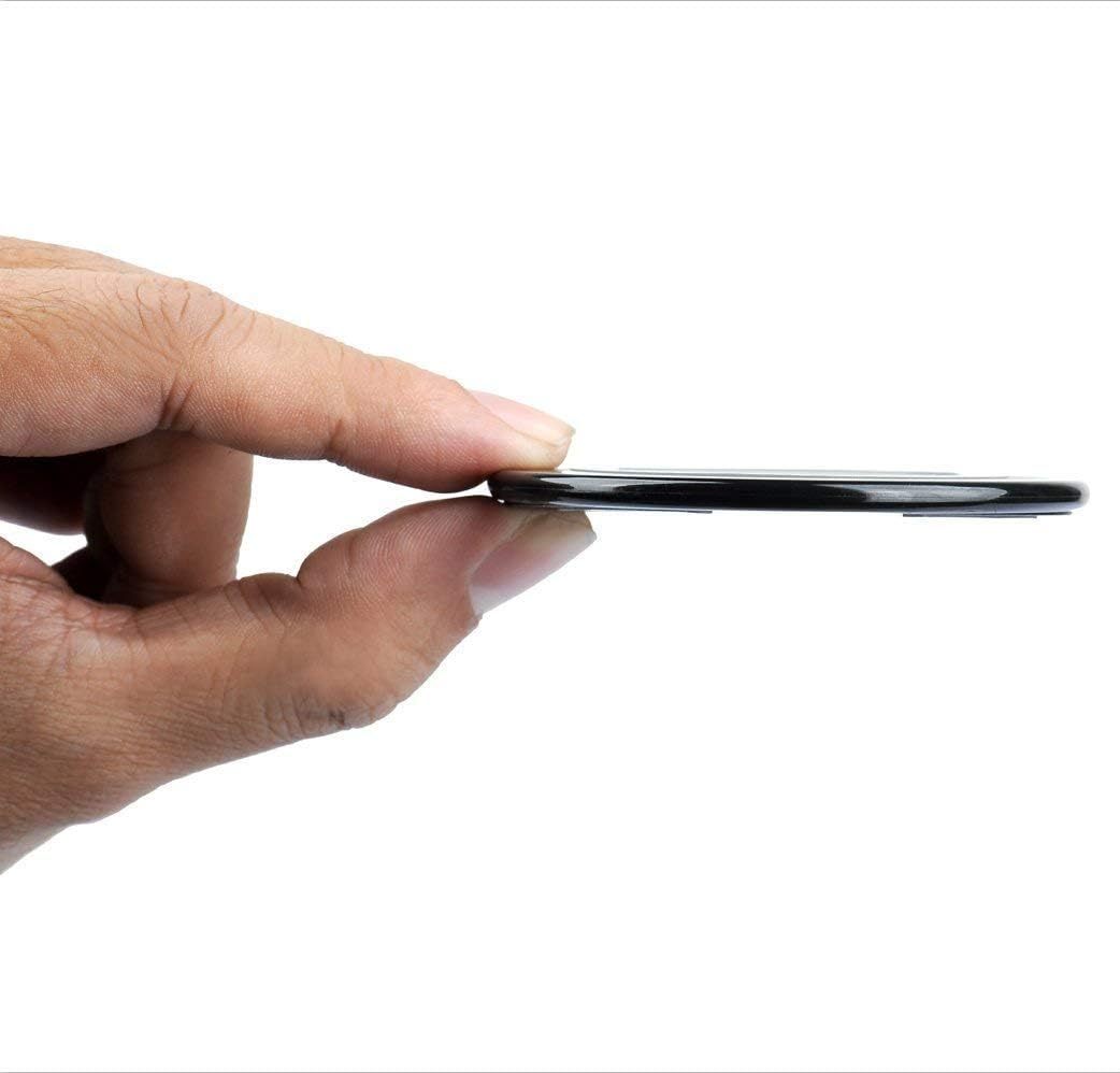 EnergyPad Wireless Phone Charger Qi-Certified Ultra Slim, Portable Wireless Charging Pad for iPhone Xs Max/XS/XR/X/8/8 Plus,Samsung Galaxy Note9/S9/S9 Plus/S8/S8 Plus/ Note8/S7 Motorola LG - Black 