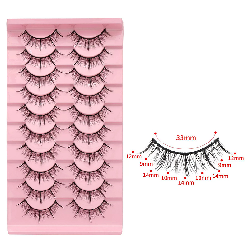 Coral Myth 10 Pairs Natural Lashes