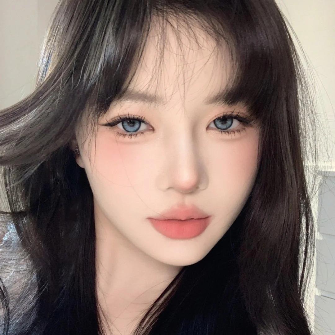 Mossy Blue Yearly Contact Lenses