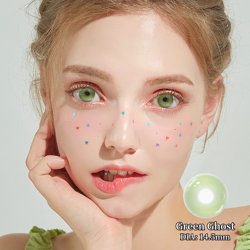 Ghost Green Prescription Yearly Contact Lenses