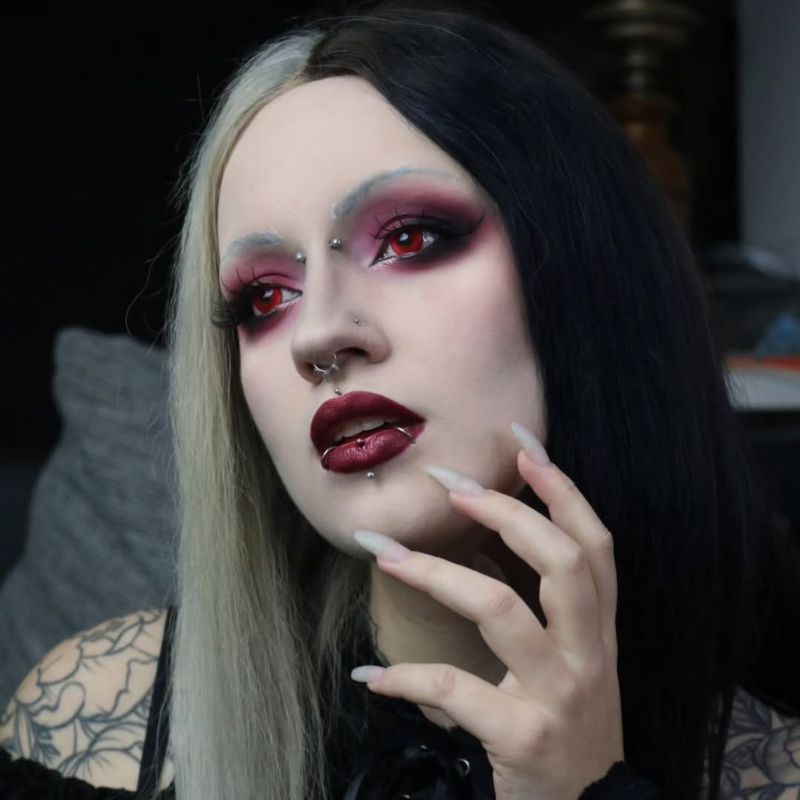 Pure Red Costume Contact Lenses