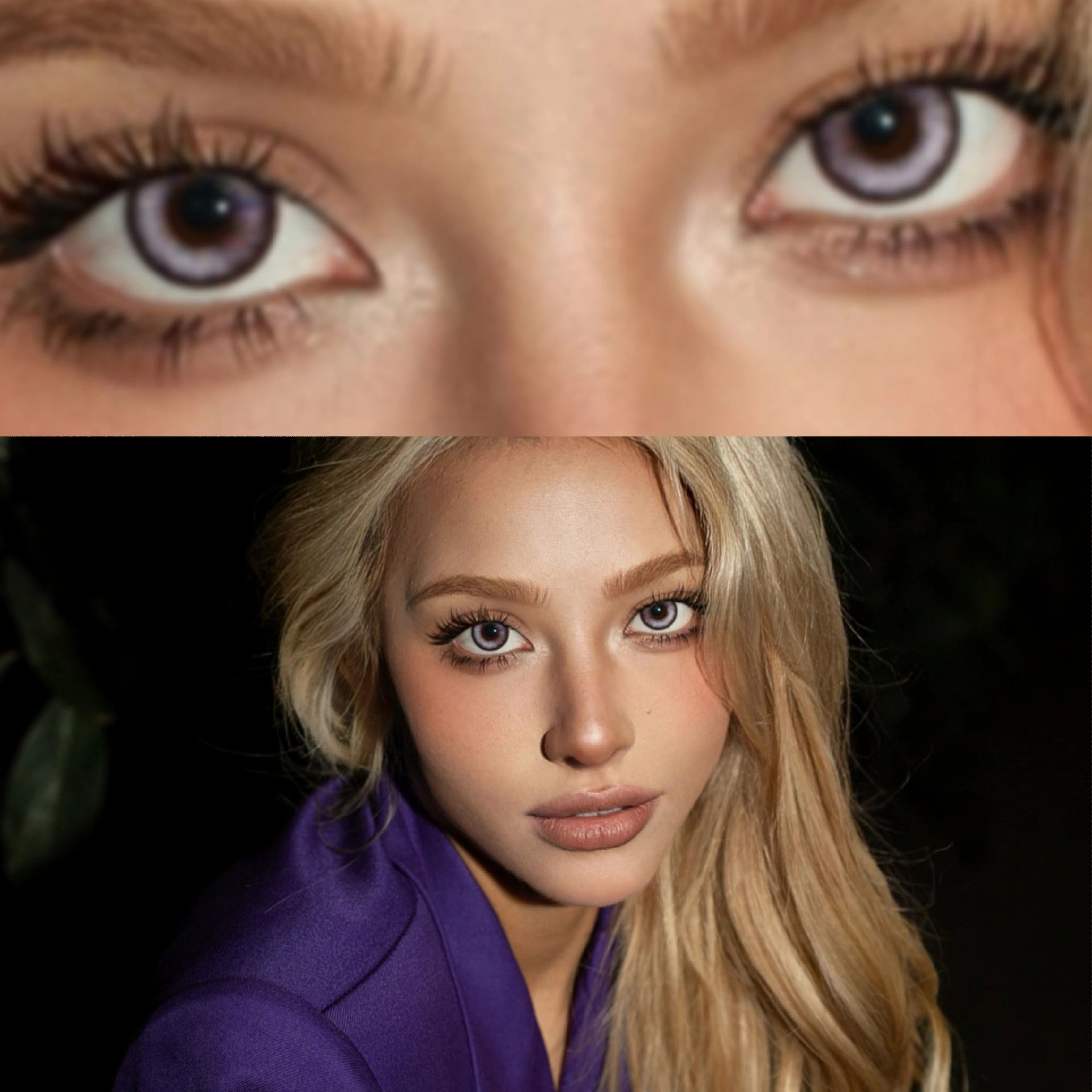 Dolce Purple Prescription Yearly Contact Lenses