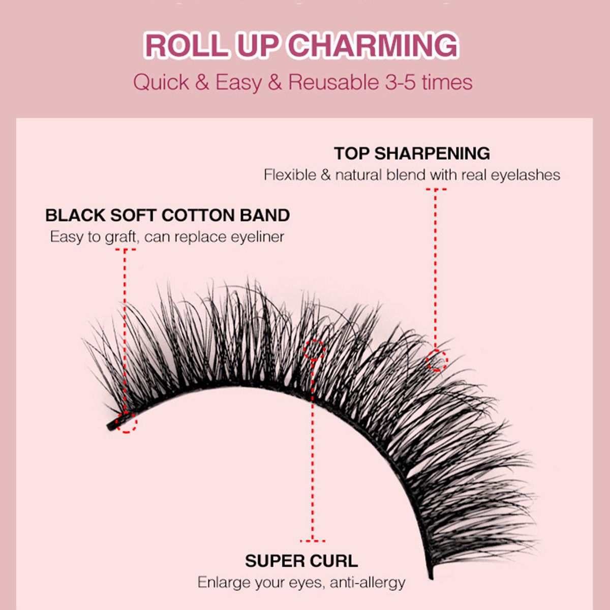 Yandere 1 Pairs Natural Lashes