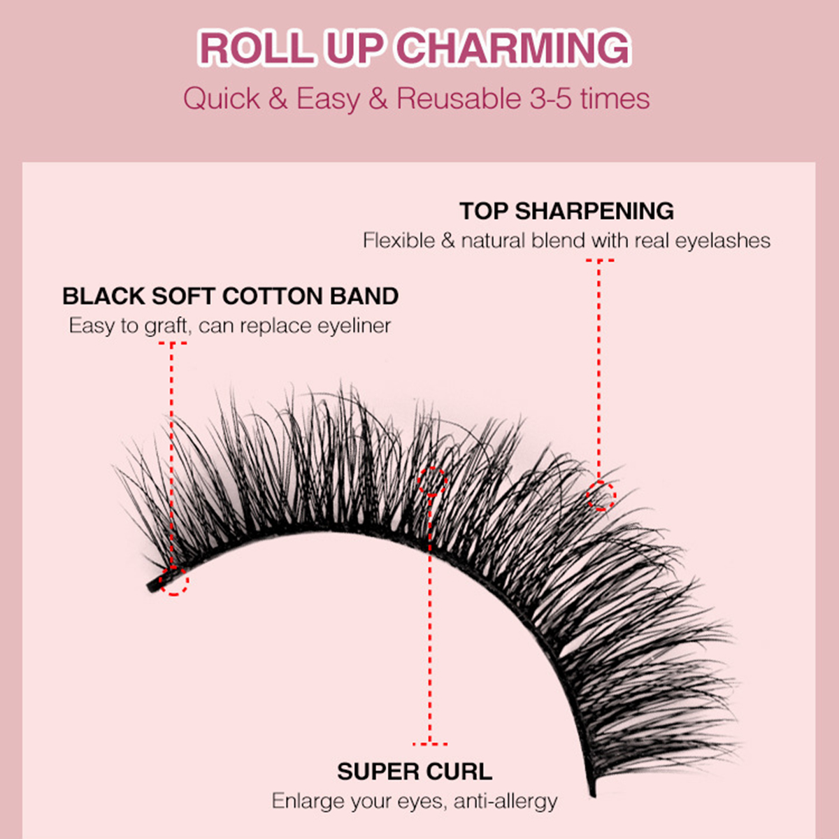 New Draft 1 Pairs Natural Lashes