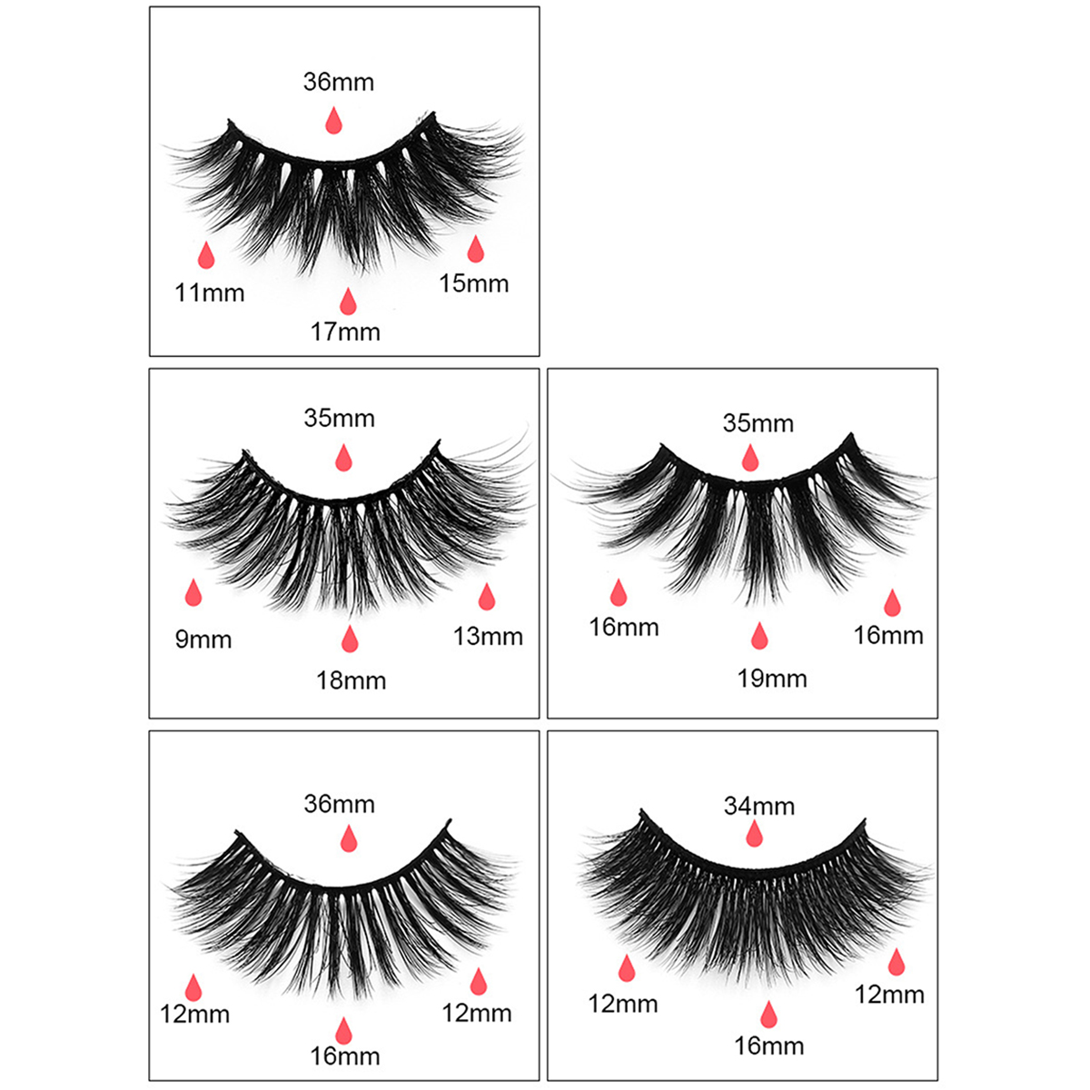 Magic Hour 5 Pairs Natural Lashes