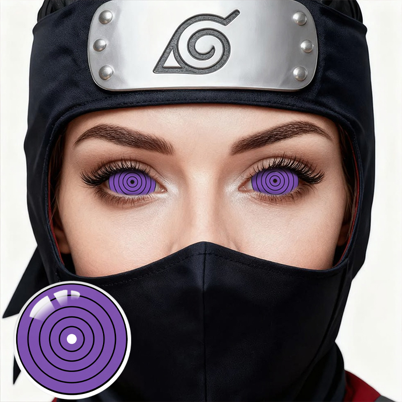 Rinnegan Purple Sclera 17mm Costume 6 Month Contact Lenses | 2 Pcs
