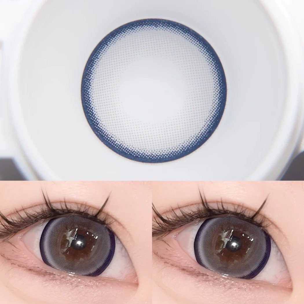 Foaming Blue Prescription 6 Months Contact Lenses