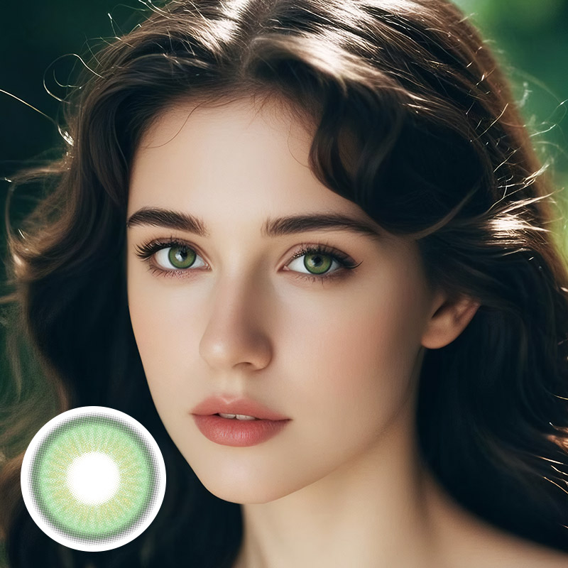 Tangerine Green 6 Months Contact Lenses