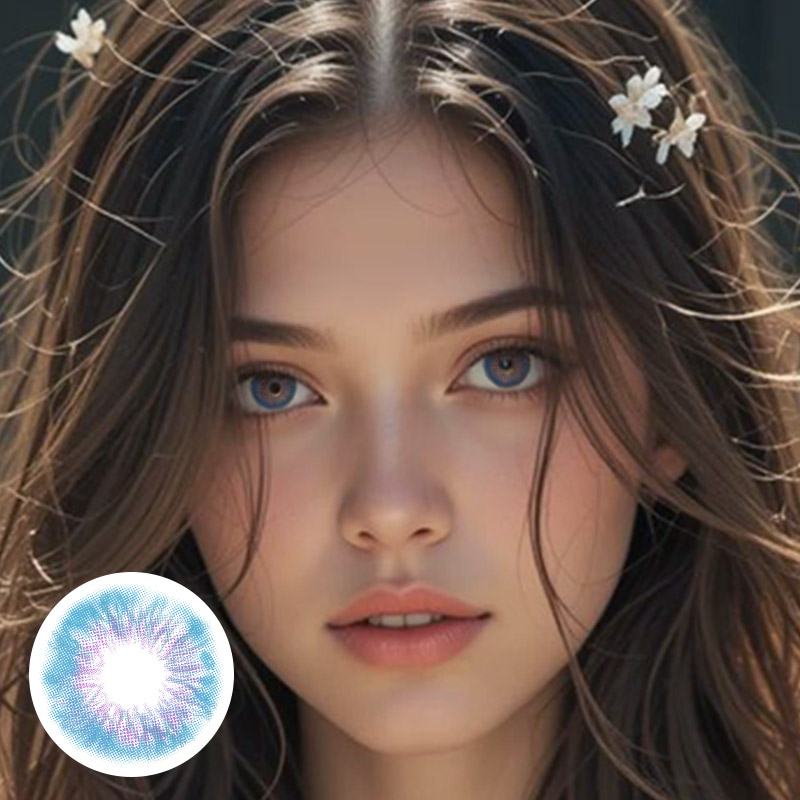 Pistachio Blue 6 Months Contact Lenses