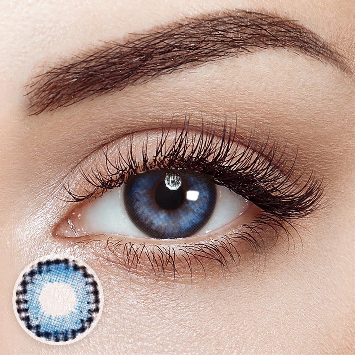 Pancake Blue 6 Months Contact Lenses