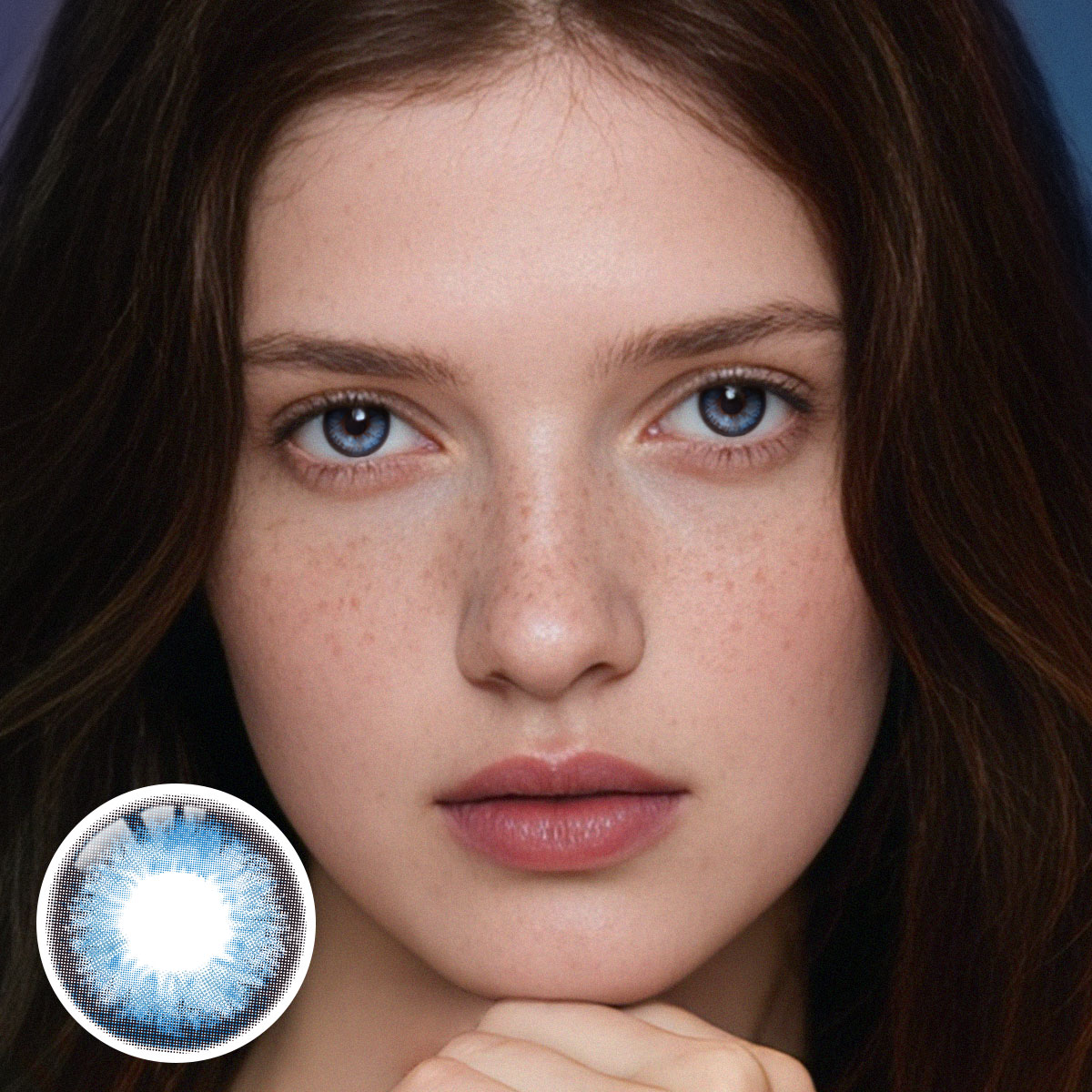 Pancake Blue 6 Months Contact Lenses