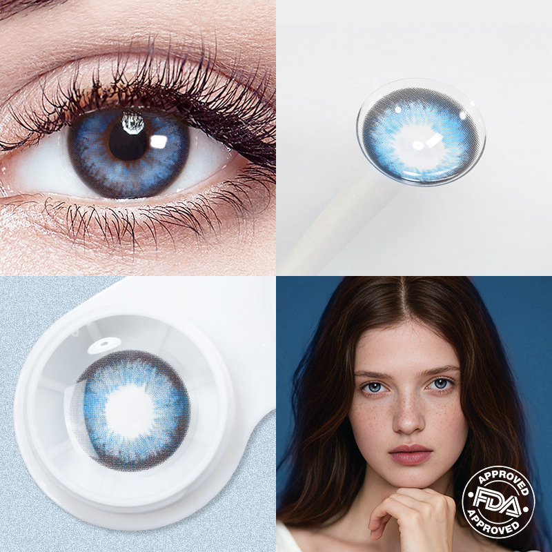 Pancake Blue 6 Months Contact Lenses