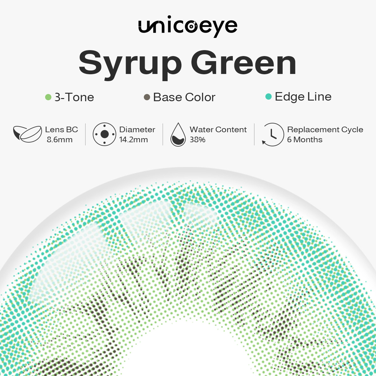 Syrup Green 6 Months Contact Lenses