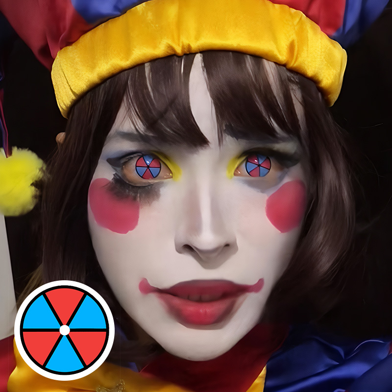 Sweety Crazy Clown Costume 6 Months Contact Lenses
