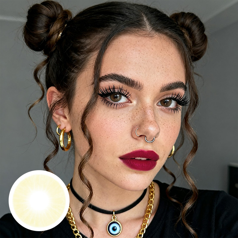 Queen Amber 6 Months Contact Lenses