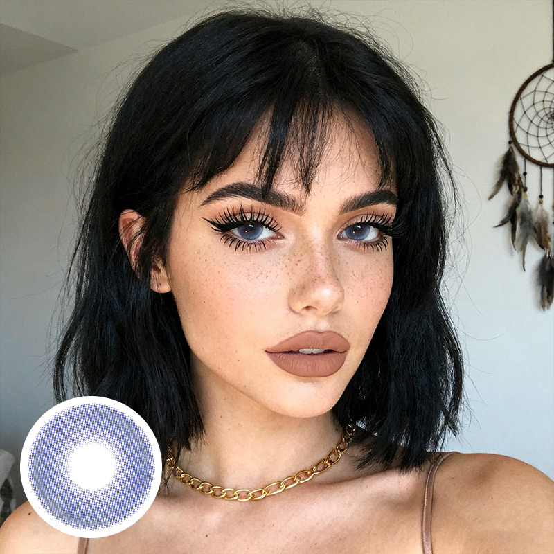 Water Lily Purple Yearly Contact Lenses