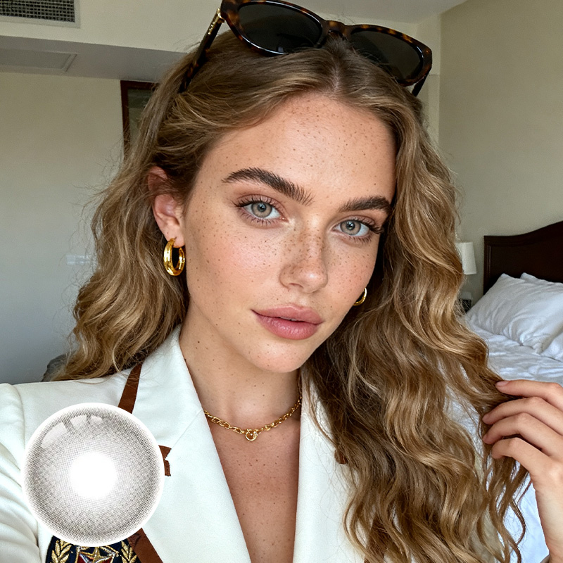 Devi Grey Yearly Contact Lenses