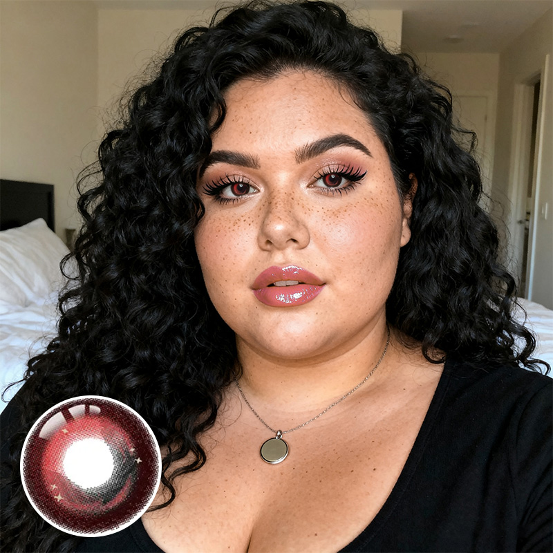 Raspberry Red Yearly Contact Lenses