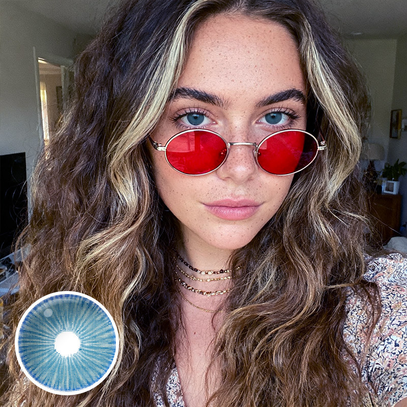 Fiesta Blue Contact Lenses