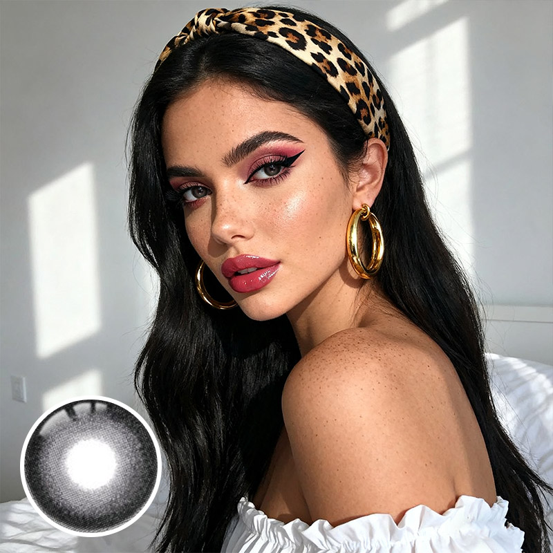 Herbal Black Yearly Contact Lenses