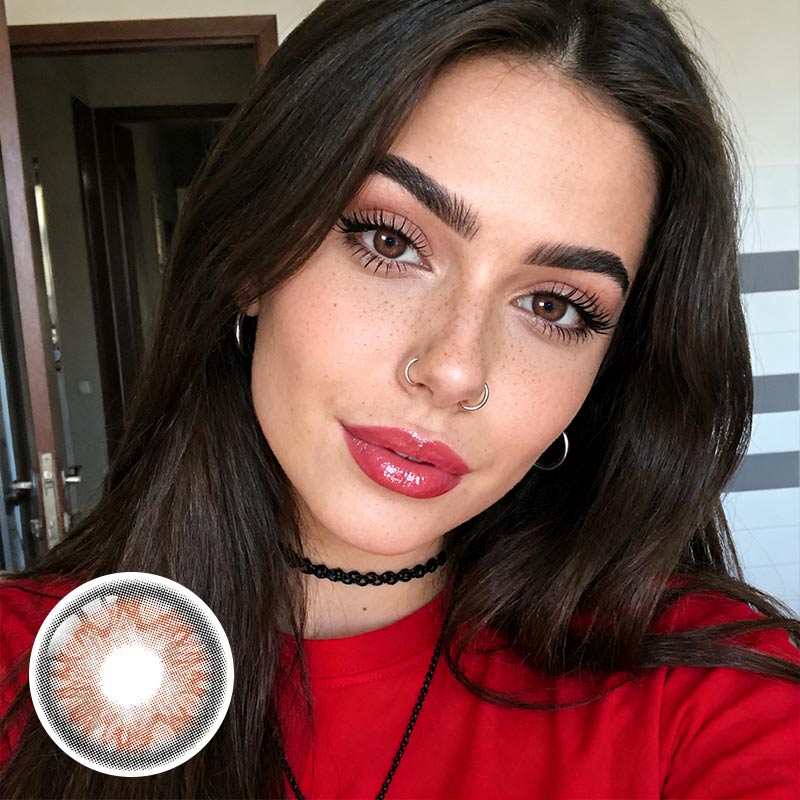 Iris Honey Contact Lenses