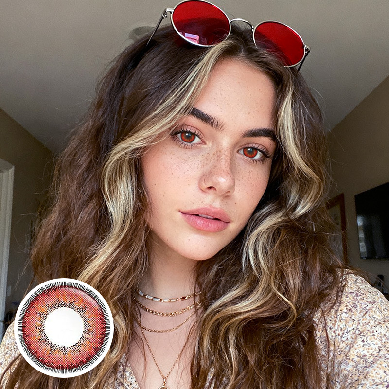 Tosca Three Tone Red Costume Yearly Contact Lenses