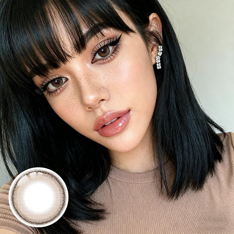 Peanut Brown 6 Months Contact Lenses