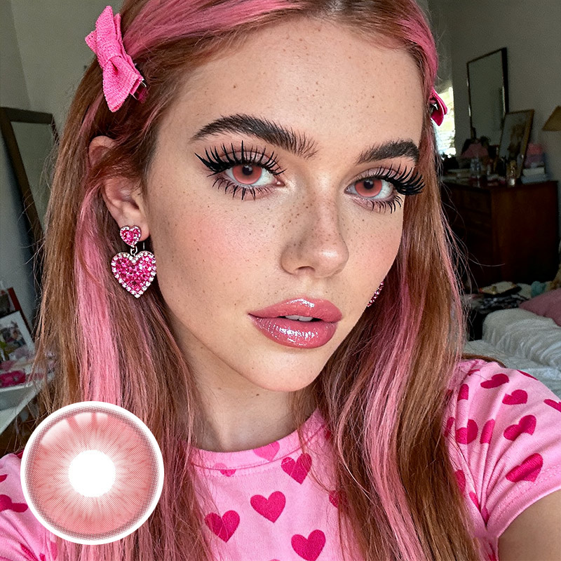 Ruby Pink Yearly Contact Lenses