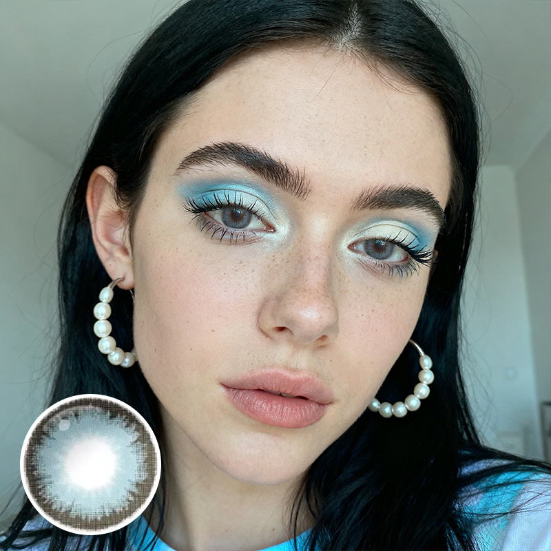 Pacific Blue Diamond Contact Lenses