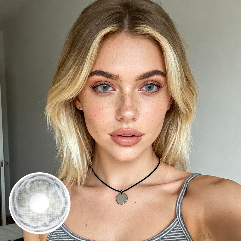 Cloud Deep Gray Contact Lenses