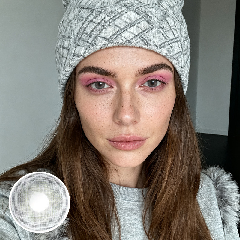 Broadway Silver Gray Contact Lenses