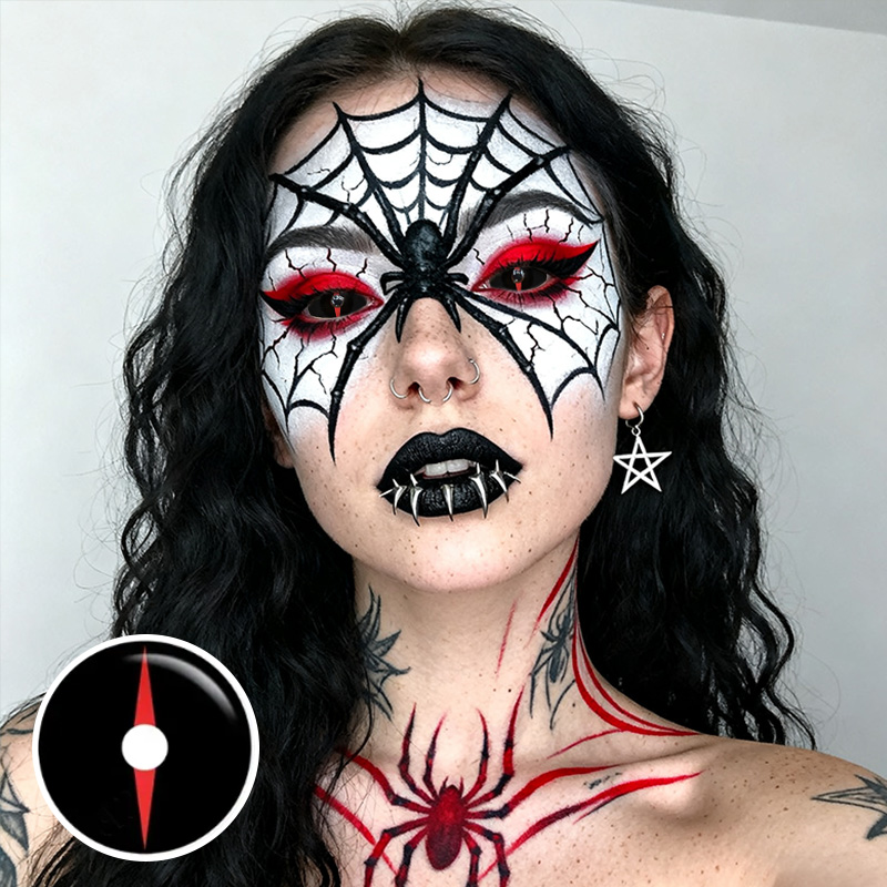 Compass Black Sclera 22mm Costume Yearly Contact Lenses