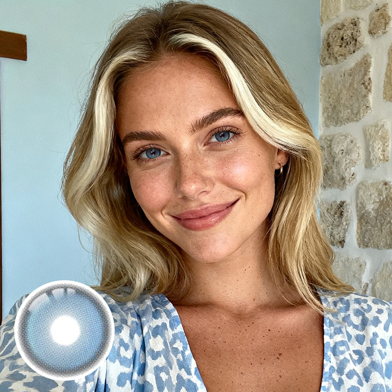 Luminosity Blue Yearly Contact Lenses