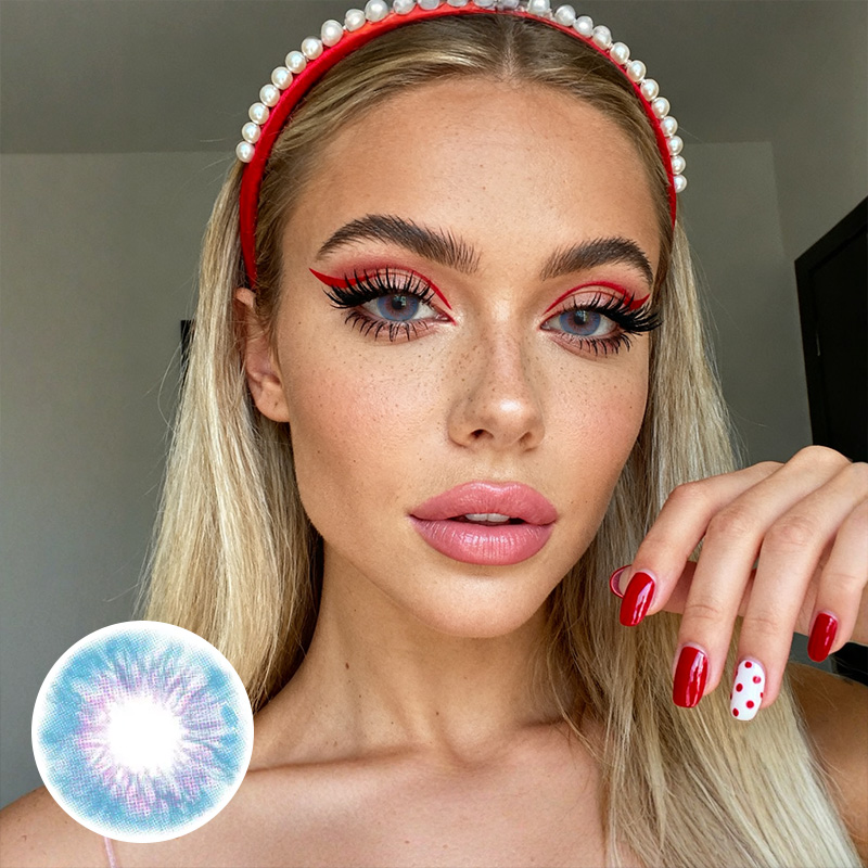 Pistachio Blue 6 Months Contact Lenses