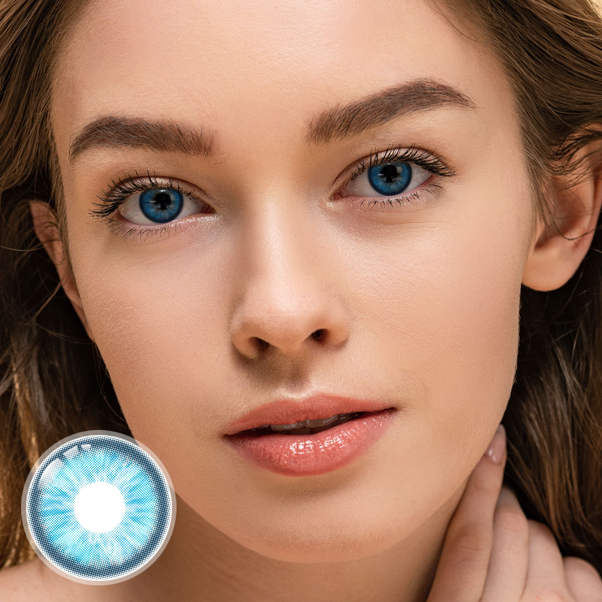 Glacier Blue Yearly Contact Lenses