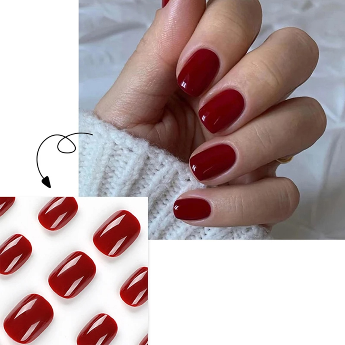 Pure Red Nails