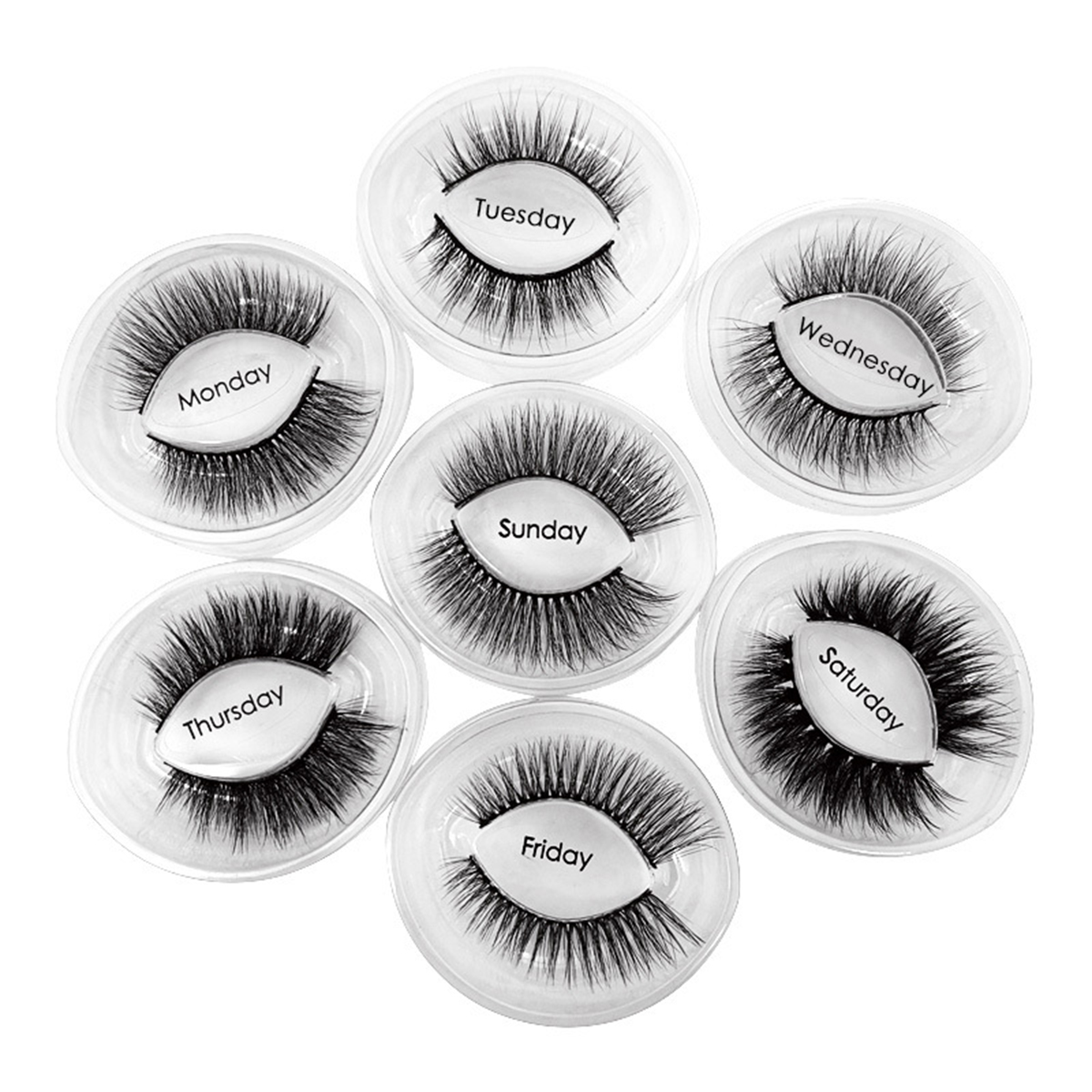 Chic Week 7 Pairs Natural Lashes