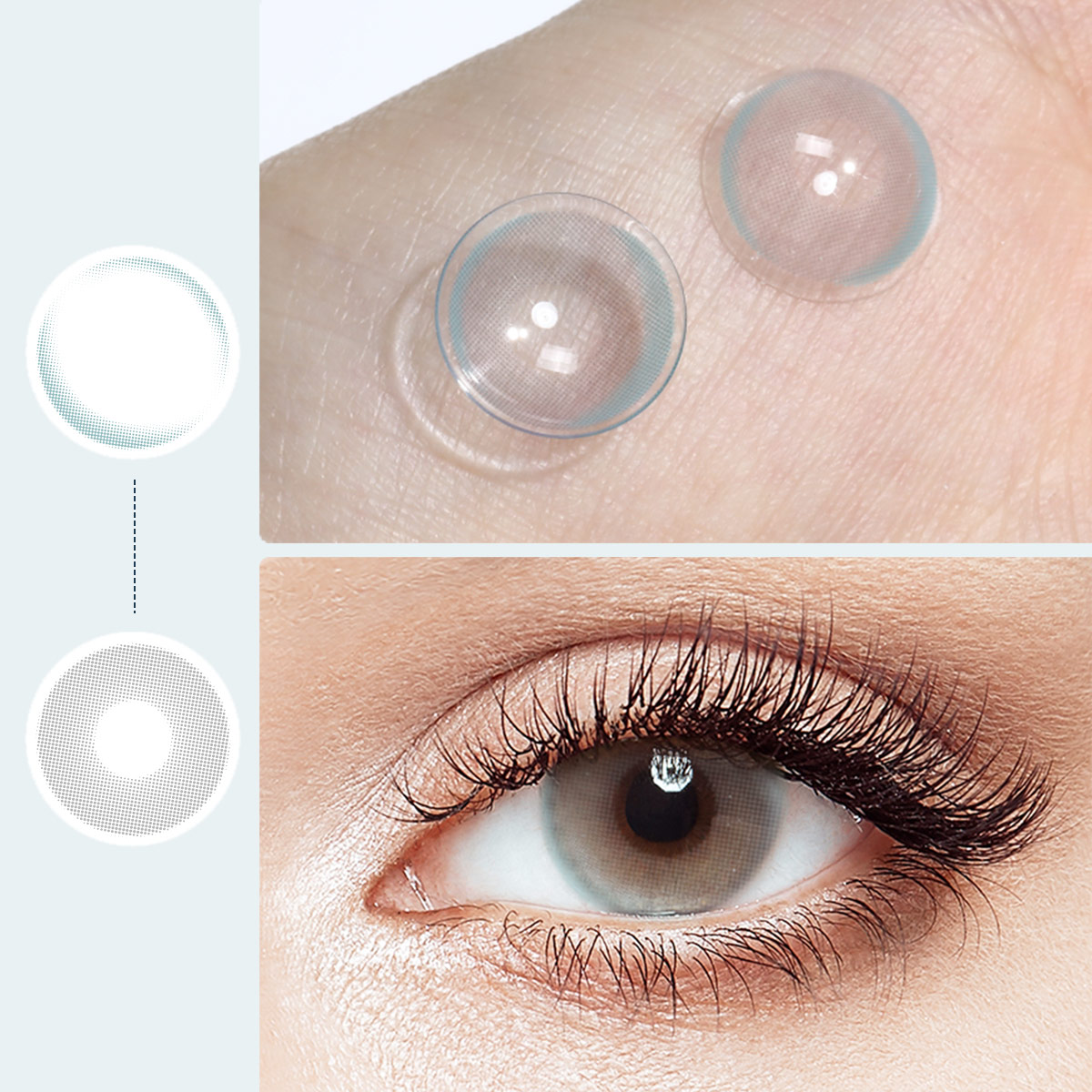 HD Crystal Gray 6 Months Contact Lenses