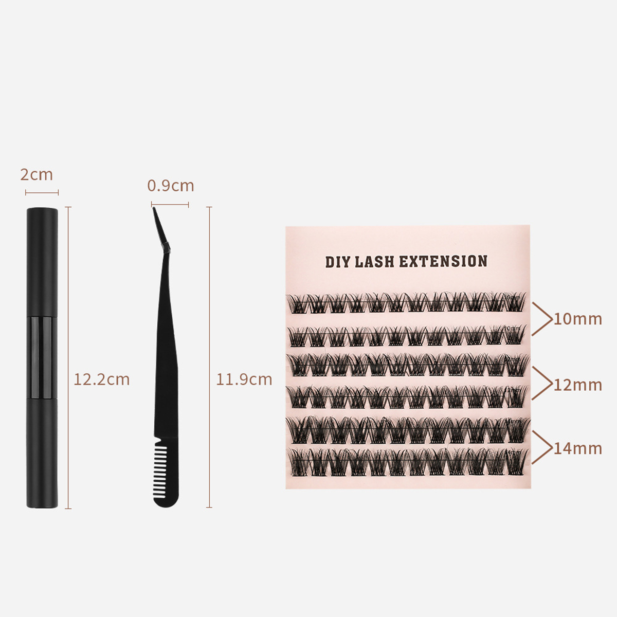 Black Laser Segmented Natural Lashes