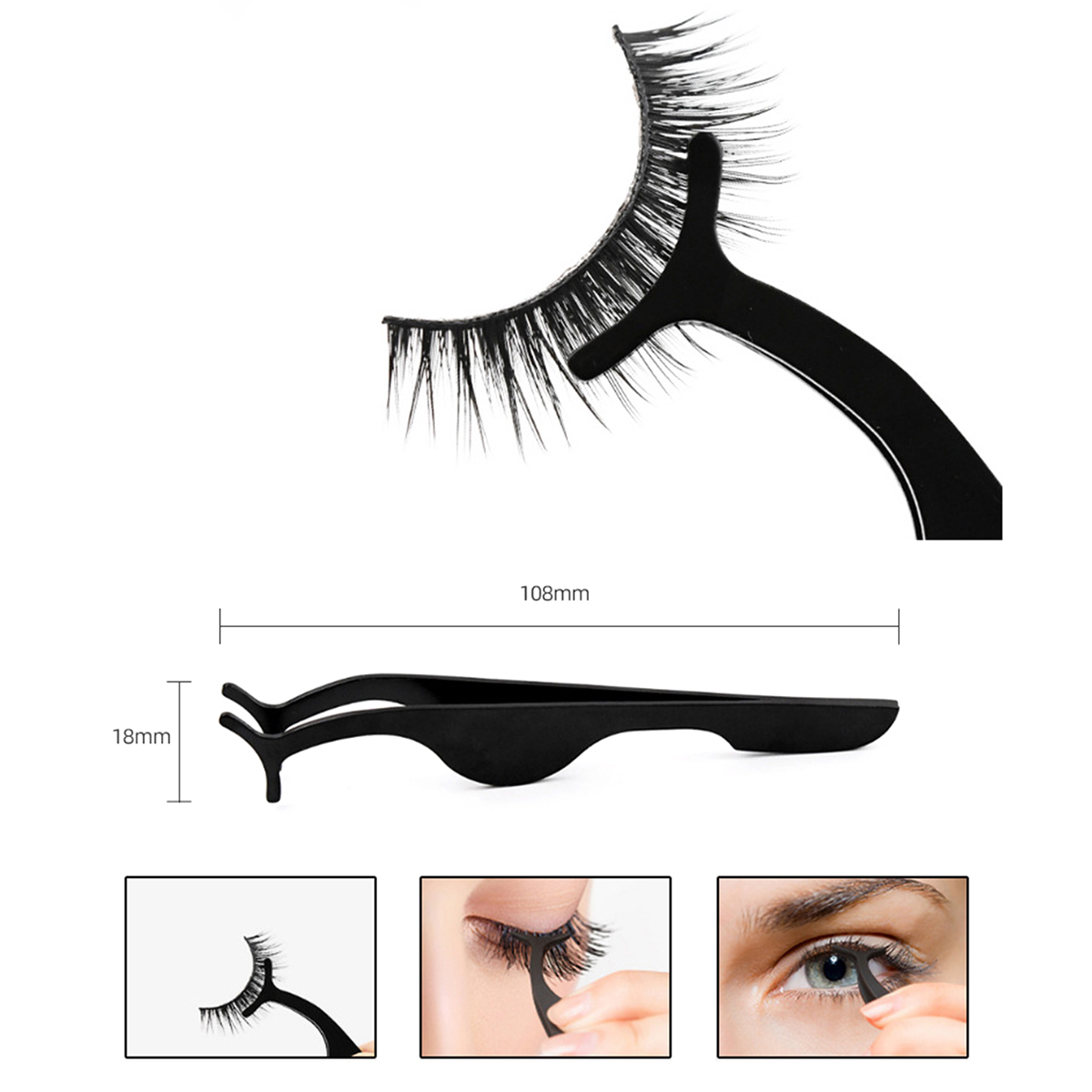 Country and Western 3 Pairs Natural Lashes
