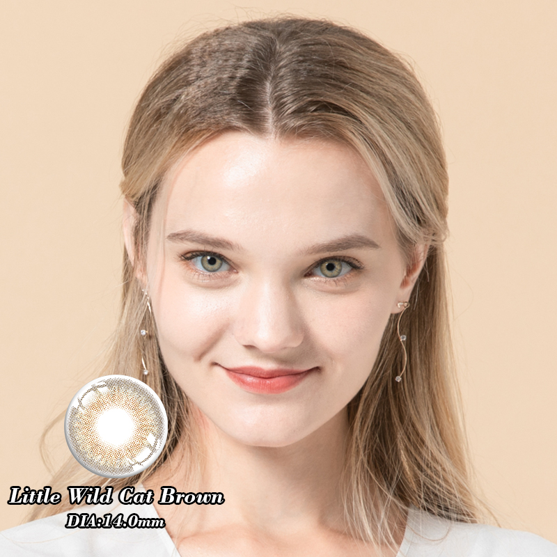 Little Wild Cat Brown Yearly Contact Lenses