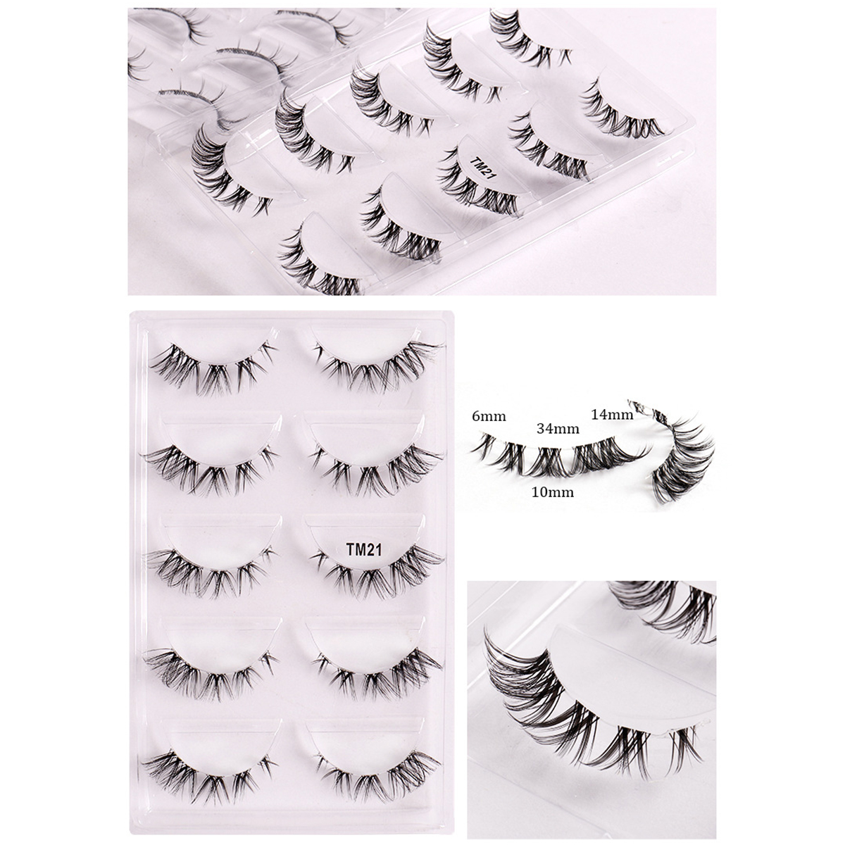 Attitud 5 Pairs Natural Lashes