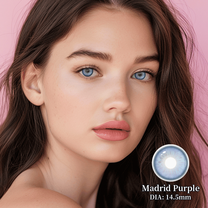 Madrid Purple Prescription Yearly Contact Lenses