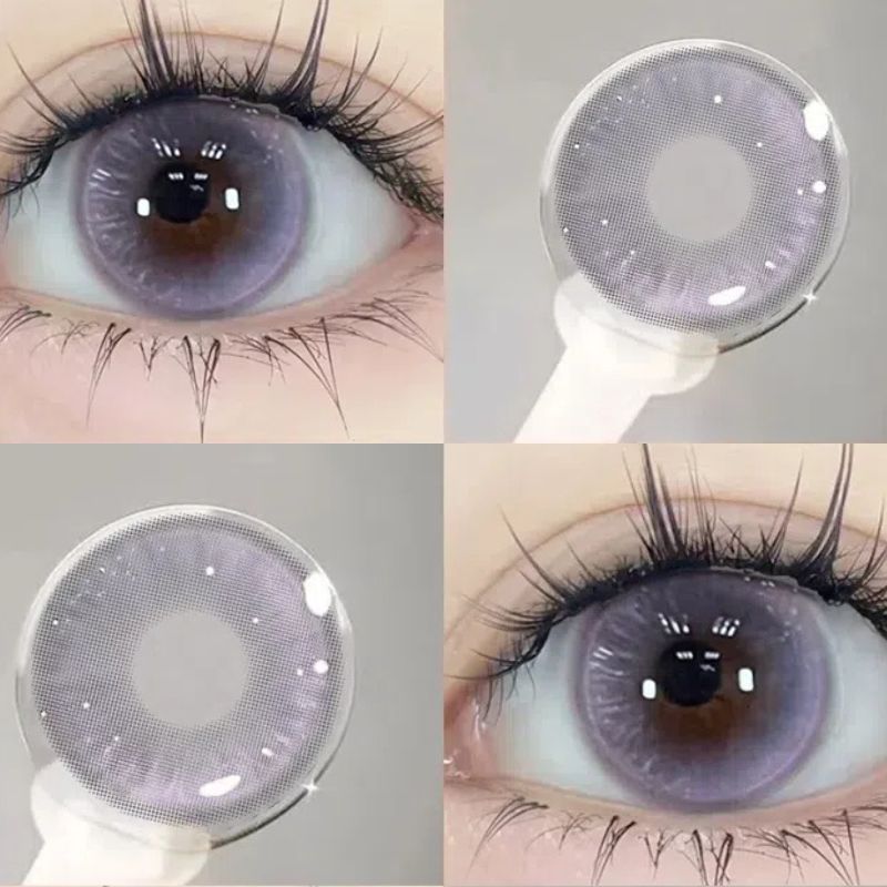 Magnificent Paintings Purple Prescription Yearly Contact Lenses
