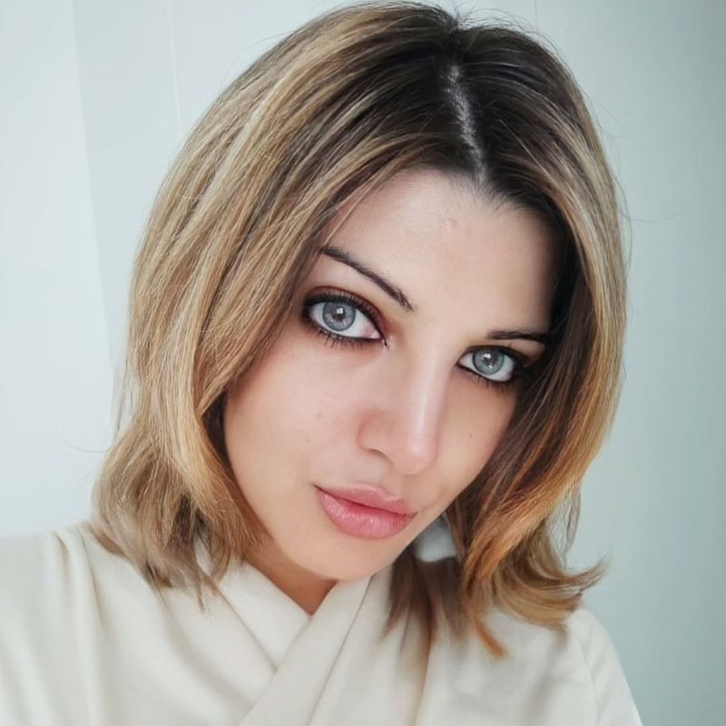 Frozen Blue Prescription Yearly Contact Lenses