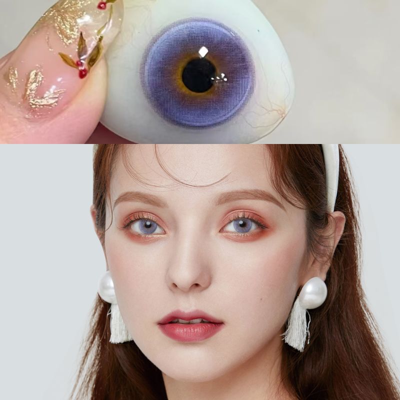 Heather Purple Prescription Yearly Contact Lenses