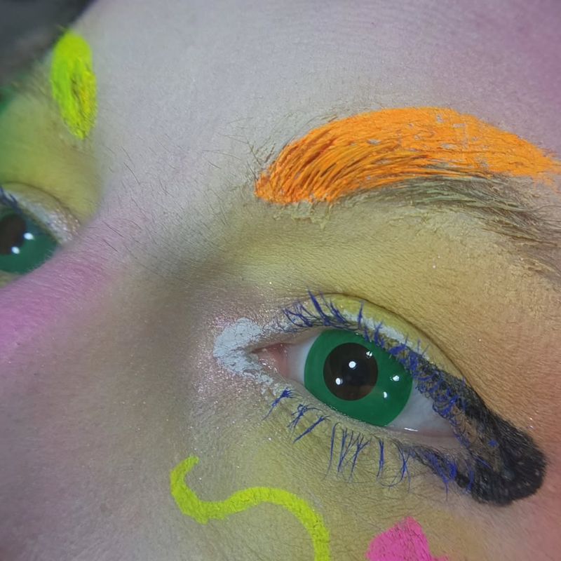 Pure Green Costume Contact Lenses